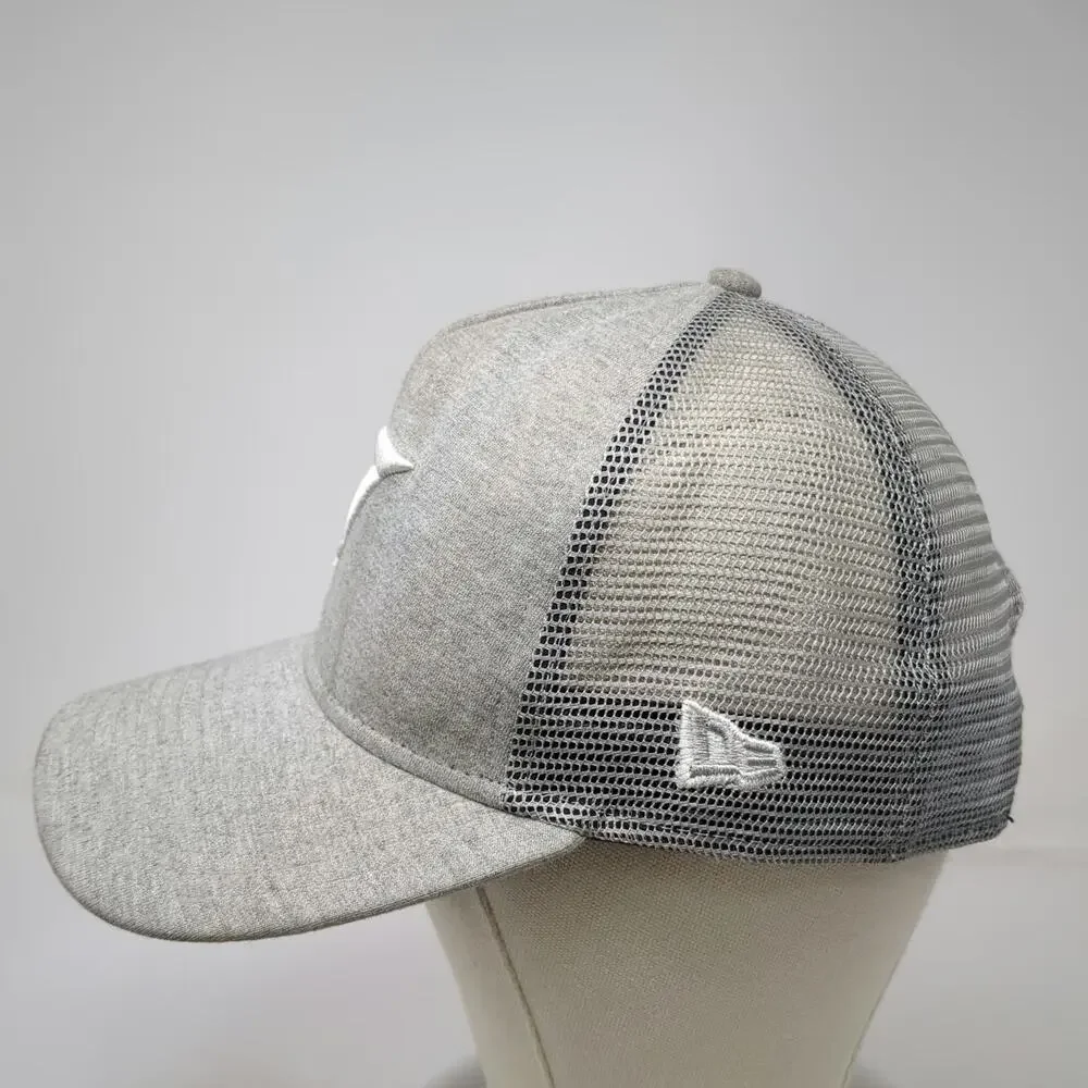 New Era Trucker Hat Gray One Size Gymshark Mesh Back Snapback Embroidered Logo